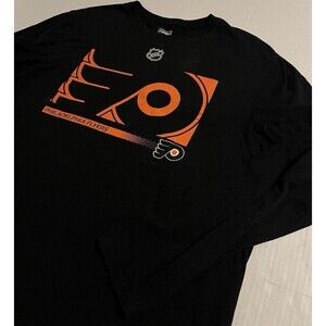 Philadelphia Flyers NHL Hockey Long Sleeve Graphic T-Shirt LARGE Fantatics Pro